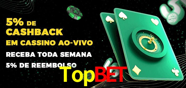 Promoções do cassino ao Vivo Topbet